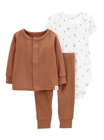carter's 3-delige outfit lichtbruin