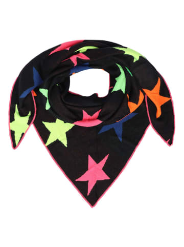 Zwillingsherz Driehoekige sjaal "Neon sterren" meerkleurig