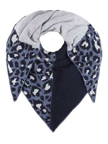 Zwillingsherz Driehoekige sjaal "Leeuw" donkerblauw