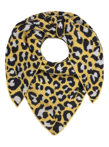 Zwillingsherz Driehoekige sjaal "Leeuw" geel/zwart - (L)200 x (B)110 cm