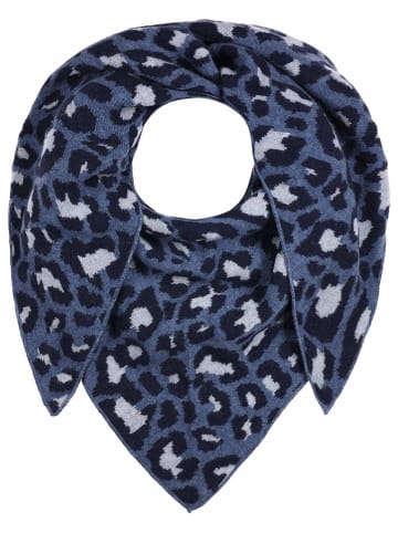 Zwillingsherz Driehoekige sjaal "Leeuw" blauw - (L)200 x (B)110 cm