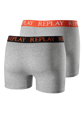 Replay Underwear 2er-Set: Boxershorts in Grau