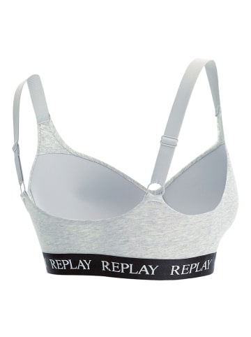 Replay Top w kolorze jasnoszarym