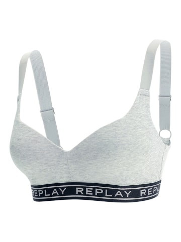 Replay Beugelloze beha grijs