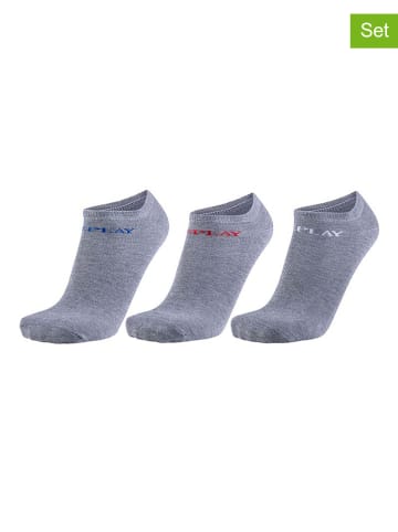 Replay 3er-Set: Socken in Grau