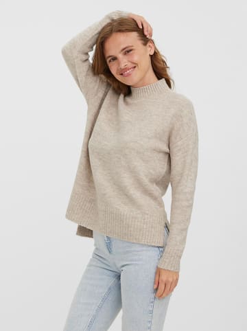 Vero Moda Sweter "Lefile" w kolorze beżowym
