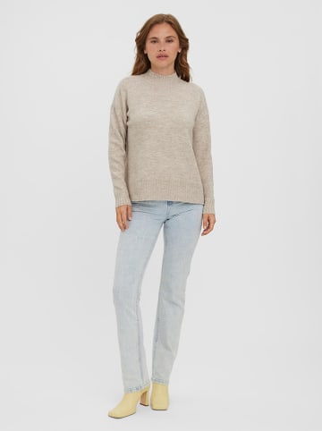 Vero Moda Sweter "Lefile" w kolorze beżowym