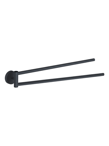 GEDY Handdoekhouder "Osaka" zwart  - (L)35 x (B)4,5 cm