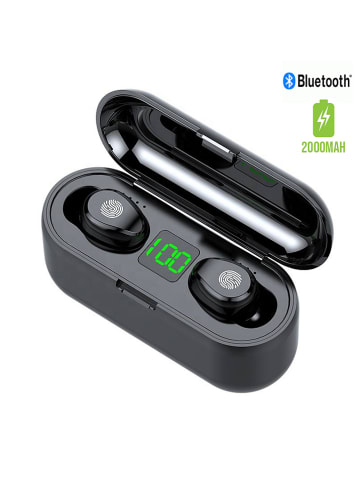SmartCase Słuchawki bezprzewodowe Bluetooth In-Ear w kolorze czarnym