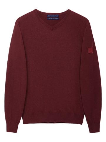 Polo Club Sweter w kolorze bordowym