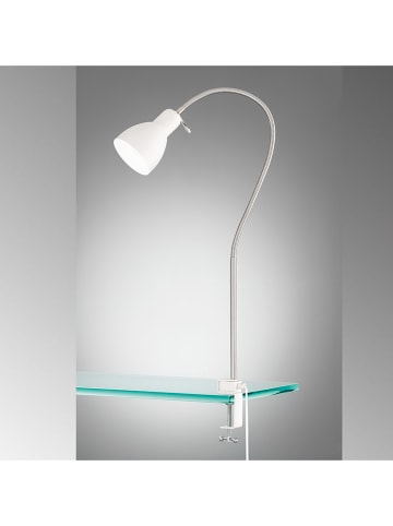 FISCHER & HONSEL Klemlamp zilverkleurig/wit - (H)50 cm