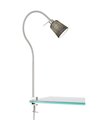 FISCHER & HONSEL Lampa w kolorze srebrno-czarnym z klipsem - 11 x 60 cm