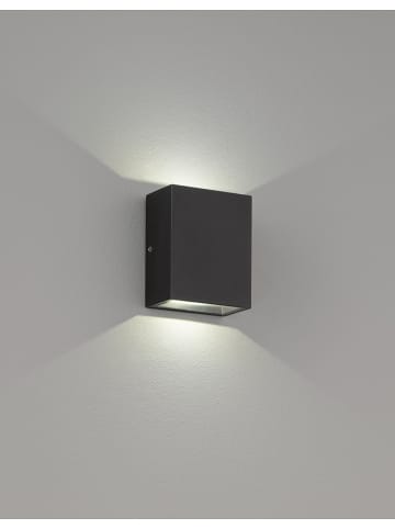 FISCHER & HONSEL LED-Außenleuchte "Denver" in Schwarz - (B)7 x (H)9 cm