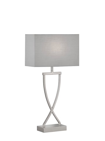 FISCHER & HONSEL Lampa stołowa w kolorze srebrnym  - 27 x 51 x 12 cm