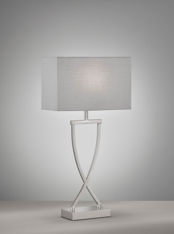FISCHER & HONSEL Tafellamp zilverkleurig - (B)27 x (H)51 x (D)12 cm