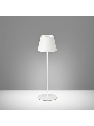 FH Lighting Lampa stołowa LED w kolorze białym - wys. 38 x Ø 12 cm