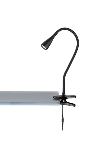 FH Lighting LED-Klemmleuchte in Schwarz - (H)35 cm