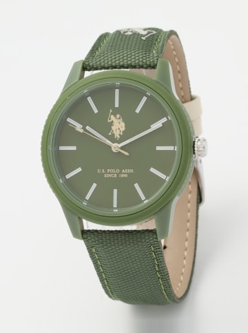 U.S. Polo Assn. Zegarek kwarcowy w kolorze khaki