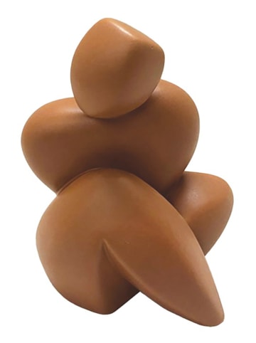 Deco Lorrie Decoratief figuur "Assise" terracotta - (B)12 x (H)15 x (T)8 cm