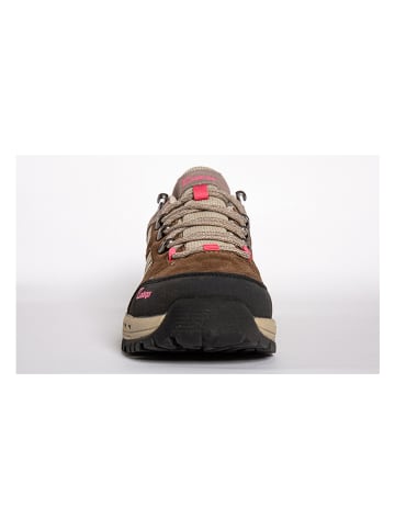 Kastinger Skórzane buty trekkingowe "Sampo" w kolorze brązowo-beżowym