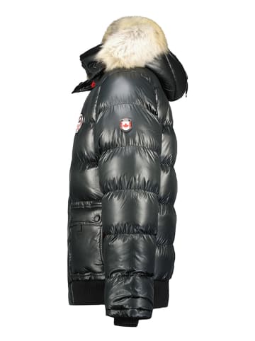 Canadian Peak Doorgestikte jas zwart