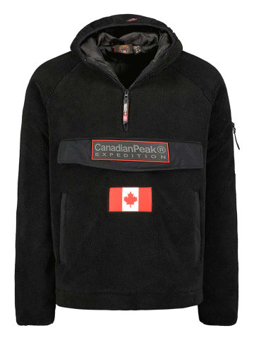Canadian Peak Fleecepullover in Schwarz