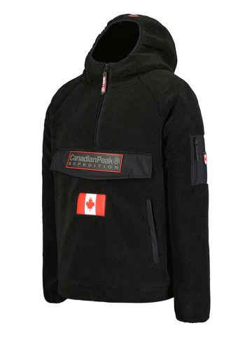 Canadian Peak Fleecepullover in Schwarz