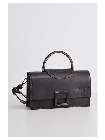 Christian Laurier Leder-Henkeltasche "Milo" in Schwarz - (B)22 x (H)15 x (T)8 cm
