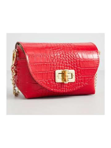 Christian Laurier Leder-Umhängetasche "Etienne" in Rot - (B)16 x (H)10 x (T)9 cm