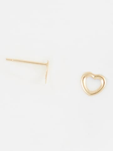 L instant d Or Gold-Ohrstecker "Mon coeur"