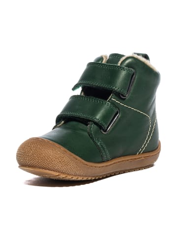 Naturino Leder-Boots in Grün