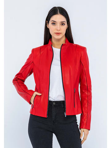 GIORGIO DI MARE Skórzana kurtka w kolorze czerwonym