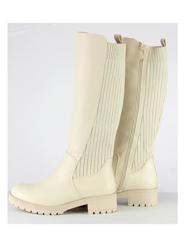 Sixth Sens Kozaki w kolorze kremowym