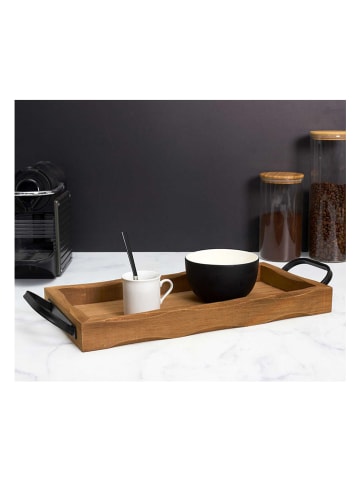Ethnical Life Dekotablett in Hellbraun - (L)39,5 x (B)30 cm