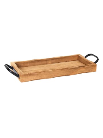Ethnical Life Dekotablett in Hellbraun - (L)39,5 x (B)30 cm