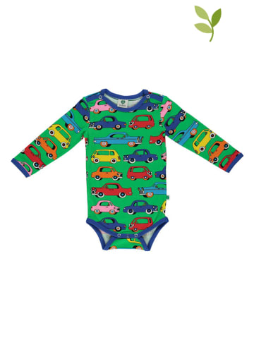 Småfolk Romper "Cars" groen