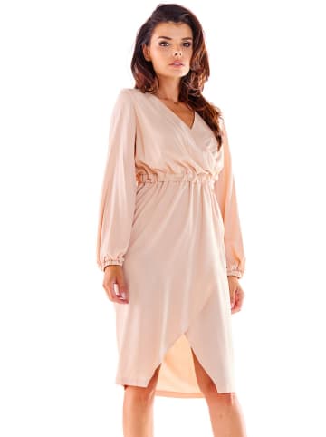 Awama Kleid in Beige