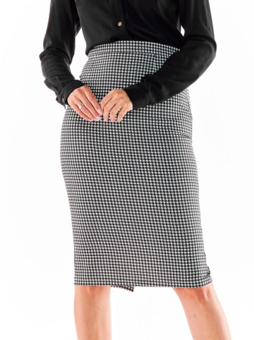 Awama Spódnica w kolorze czarno-białym ze wzorem