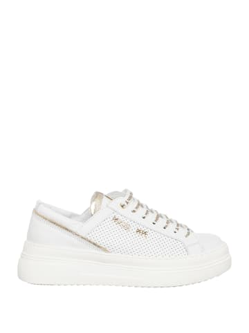 Patrizia Pepe Skórzane sneakersy w kolorze białym