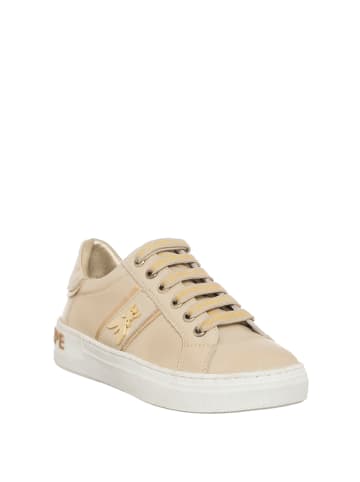 Patrizia Pepe Leder-Sneakers in Beige
