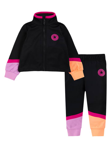 Converse 2-delige outfit zwart/roze