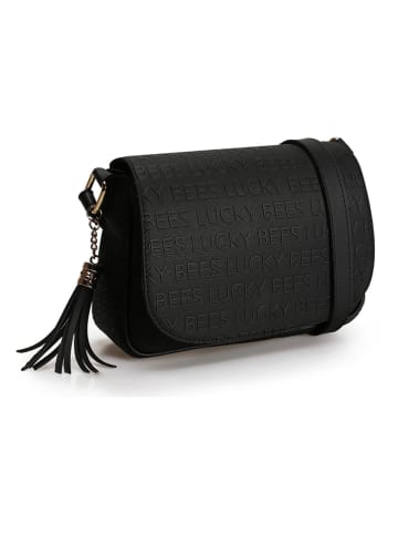 Lucky Bees Umhängetasche in Schwarz - (B)22 x (H)18 x (T)6 cm