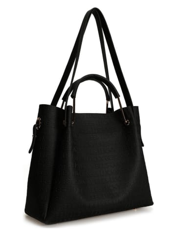Lucky Bees Henkeltasche in Schwarz - (B)34 x (H)33 x (T)16 cm