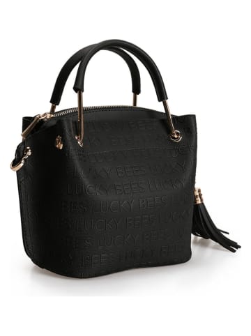 Lucky Bees Henkeltasche in Schwarz - (B)28 x (H)22 x (T)12 cm