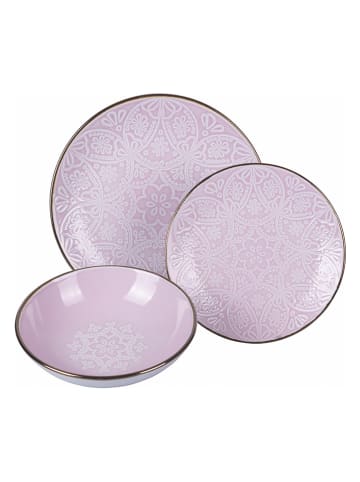 Villa d´Este 12-częściowy zestaw talerzy "Provence" w kolorze fioletowym