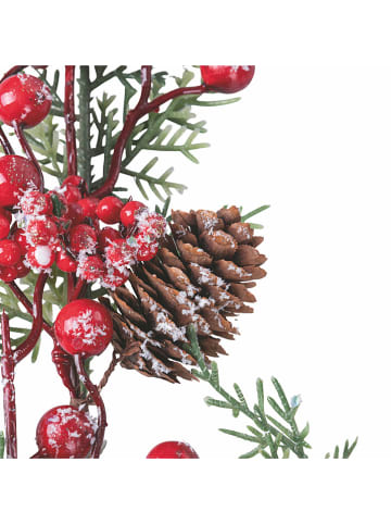 Villa d´Este Decoratieve tak groen/rood - (H)75 cm