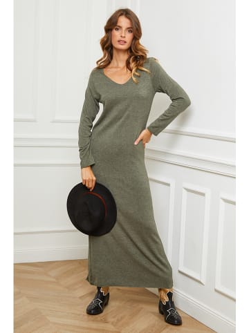 Joséfine Strickkleid "Abalone" in Oliv
