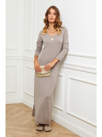 Joséfine Strickkleid "Abalone" in Taupe