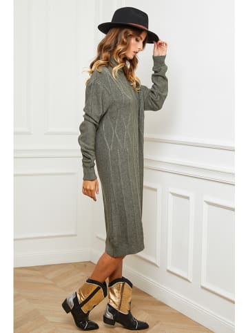 Joséfine Strickkleid "Bernie" in Oliv