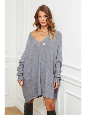 Joséfine Strickkleid "Farjo" in Grau
